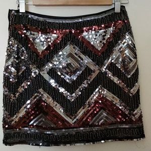 H&M Sequin Mini Skirt